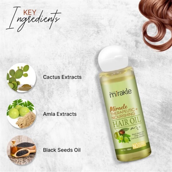 Beauty Mirakle Miracle Therapeutic + Nourishing Hair Oil (100 ML Each) (Pack of 2) - Image 3