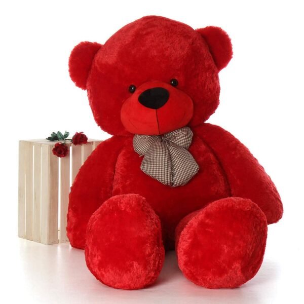 Red Plush Teddy Bear Soft and Cuddly Gift for Kids, Girls, Boys, or Loved Ones (80 cm)