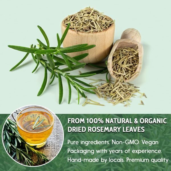 NaturaVives 100% Pure Rosemary Essential Oil Herbal and Therapeutic Grade Oil for Hair, Skin, and Aromatherapy - Image 5