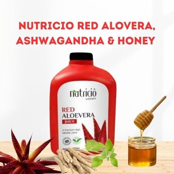 Proveda Nutricio Wellness Red Aloe vera Juice with Ashwagandha 1000 ml - Image 10