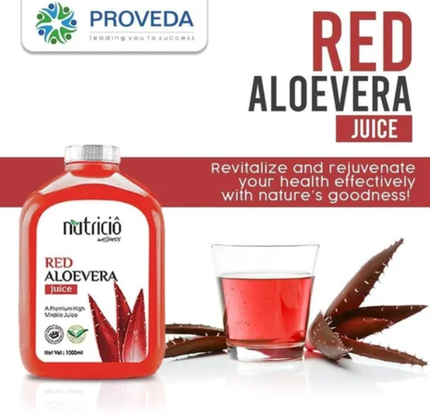 Red aloe vera juice