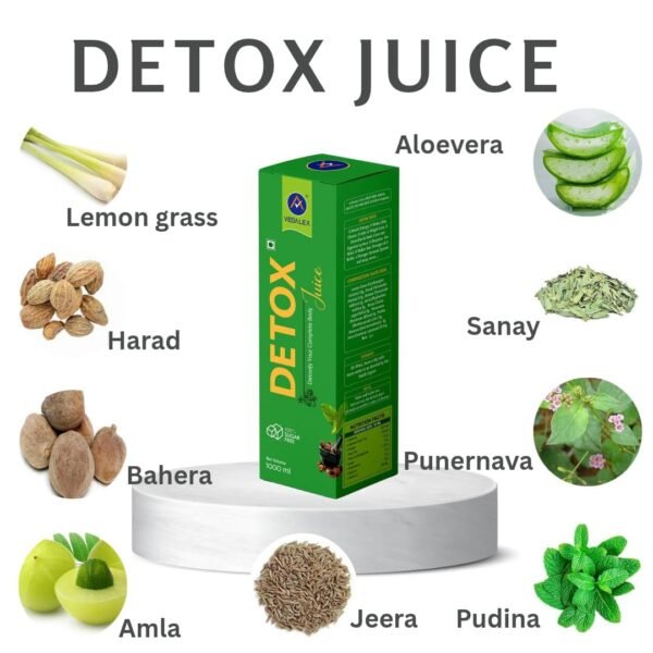 Vedalex Ayurvedic Detox Juice Sugar Free Lever Detox Juice (Pack of 1000ml) - Image 6